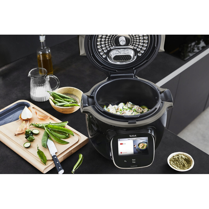 Мультиварка-скороварка Tefal Cook4me Touch CY912, 6 л, Wi-Fi, 13 функцій, чорна