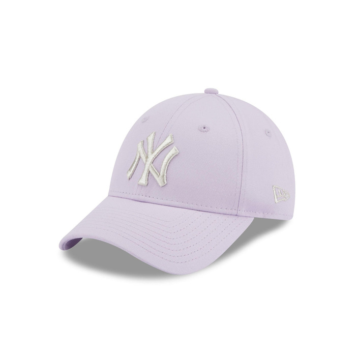 Шапка New Era New York Yankees з помпоном для жінок (один розмір, фіолетовий)