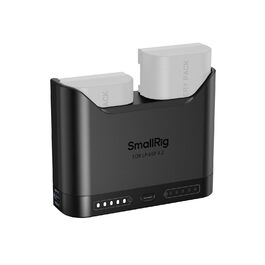 Зарядний пристрій SMALLRIG для акумуляторів Canon LP-E6P/LP-E6NH, подвійний, 22.5W USB-C, сумісний з Canon EOS R5 Mark II, R6 Mark II, R5, R6, R7, 5D Mark II та 5D Mark IV