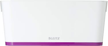 Leitz MyBox Велика біла коробка для зберігання з кришкою, непрозора, пластикова