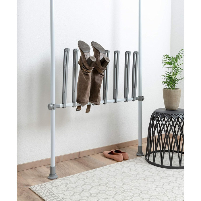 WENKO Telescopic System Hercules - adjustable organization system, wardrobe system (boot holder)