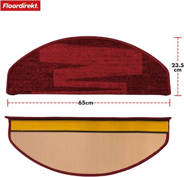 Набір килимків для сходин Floordirekt Via Veneto (15 шт.) з дизайном 