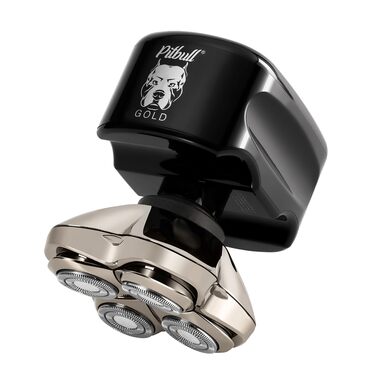 Skull Shaver Pitbull Gold Pro - Бездротовий електробритва для голови та обличчя, вологостійкий, для сухого та вологого гоління, з 4 лезами PBG-PRO