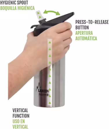 Laken Canteen & Water Bottles Jannu Thermos from 18/8 Stainless Steel and Double-Walled Vacuum (500 ml, Turquoise)