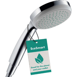 Насадка для душу Hansgrohe Croma 100 - ручна, кругла, з антивапняним покриттям, хром, 100 мм