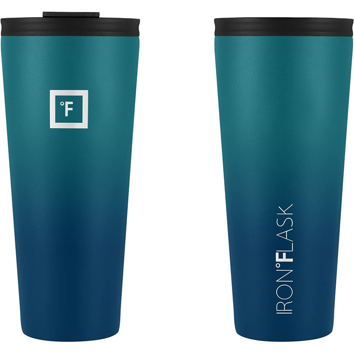 IRON °FLASK Classic Tumbler 2.0 - 32oz Stainless Steel Water Bottle with 2 Lids (Straw Flip), Vacuum Insulated, Double-Walled Travel Mug