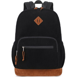 Шкільний рюкзак Mygreen з кордурової тканини для дівчаток, чорний. Легкий рюкзак для підлітків, для школи та повсякденного використання.