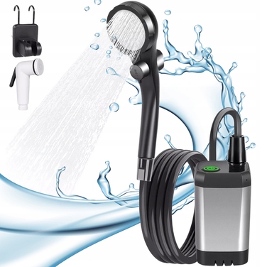 Кемпінговий душ із піщаним фільтром та функцією очищення дна, 3 режими роботи форсунки