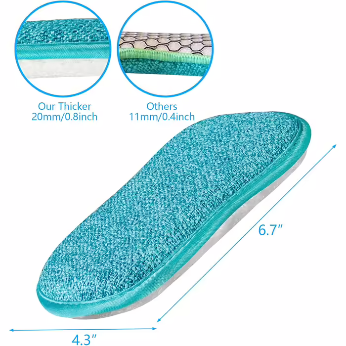 10-Piece Kitchen Sponges, Scrubbers, Scratch-Resistant, Multi-Purpose Dishcloths, Sponge with robust scrubbing power, effortless cleaning of dishes, pots and pans