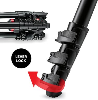 Штатив Manfrotto Befree Live для відеозйомки з відео-головкою, для DSLR, беззеркальних та відеокамер, штатив з алюмінію