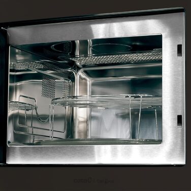 Вбудована мікрохвильова піч CATA MC 25 D ENC Inox, 25л, нержавіюча сталь, 8 автоматичних меню, 5 рівнів потужності, гриль 1000 Вт, таймер, ширина 60 см