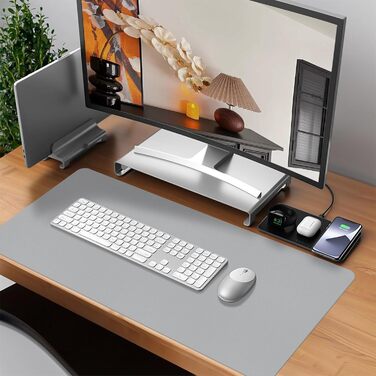 Килимок для столу Niviy з екошкіри XXL, 80x40 см: антиковзаючий, водонепроникний, для офісу та дому