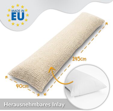 Подушка для вагітних Totsy Baby бокова підтримка, 40x145 см, сертифікат Oeko-Tex (Pumpkin)