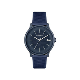 Годинник чоловічий Lacoste 12.12 Move Analog Quartz синій з силіконовим браслетом