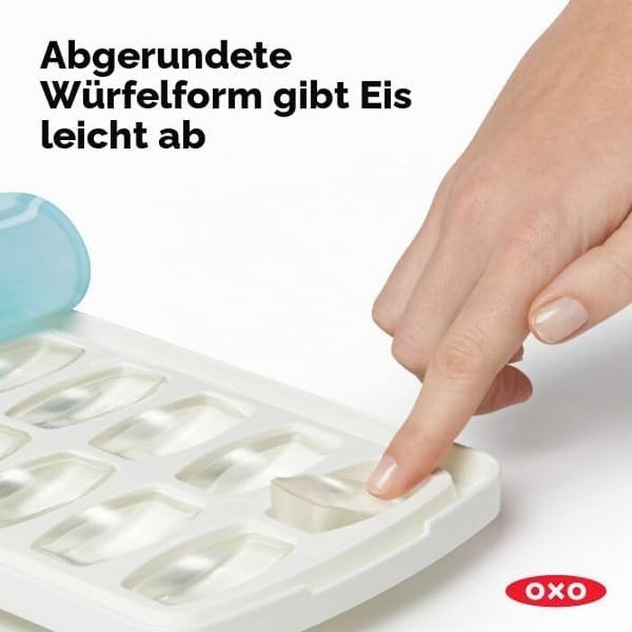 Силіконова форма для льоду OXO Good Grips з кришкою, герметична, для маленьких закруглених кубиків