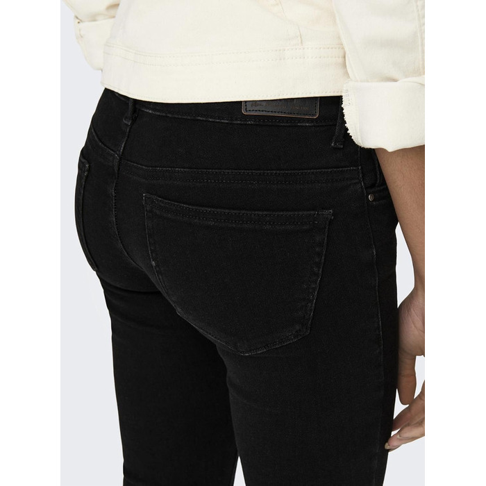 Жіночі скінні джинси ONLY Coral низька талія, чорний денім 28W/30L