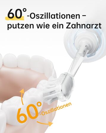 Laifen Wave Spezial Electric Toothbrush - Oscillating & Vibrating Sonic Toothbrush for Adults with App, 2 Brush Heads (Gray)
