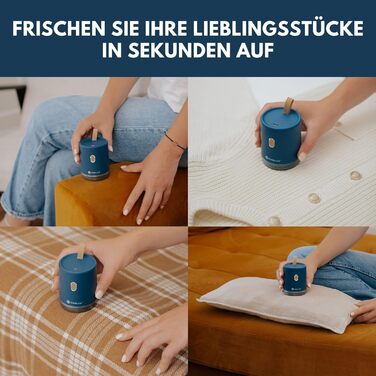Електричний видалення ворсу з одягу - Fusselrasierer, компактний та портативний, USB, Dual Protection (Oslo-blue)