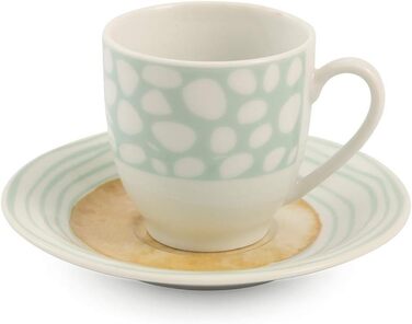 Villa d'Este Home Tivoli, Marea Espresso cups with saucer, set of 6