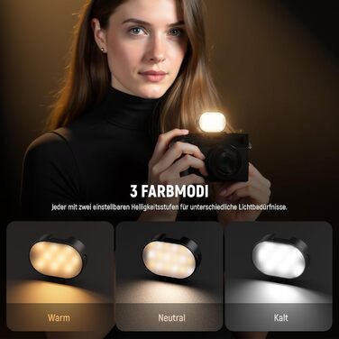 NEEWER RGB LED панель для відеозйомки, 8W, 2700K–7500K, портативна, з регулюванням кольору, CRI 97, 4000mAh, металева, для DSLR, стрімінгу, відеозйомки