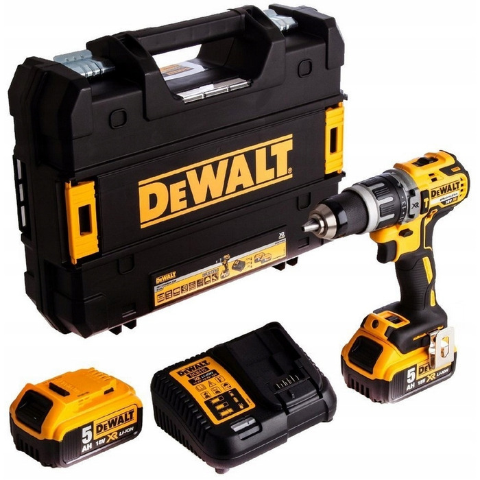 Ударний дриль-шурупокрут DeWalt DCD796D2 18V + 2 акумулятори 2.0Аг + кейс TSTAK