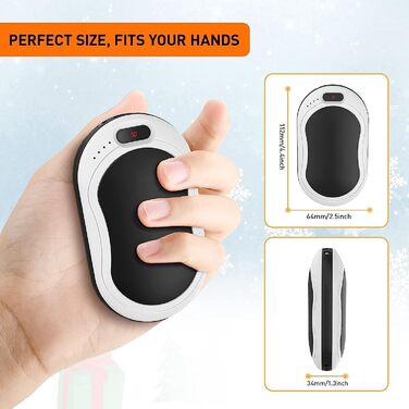 Електричний грілка для рук, 8000mAh, багаторазовий, USB, Powerbank, портативний, для дітей, жінок, чоловіків, найкращий подарунок на зимові свята