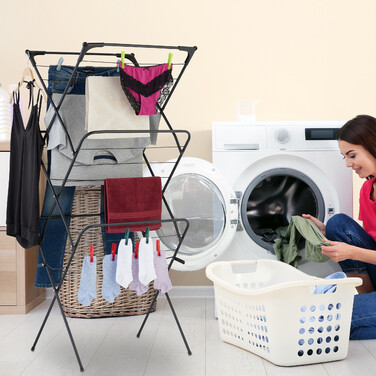 Relaxdays Folding Clothes Drying Rack