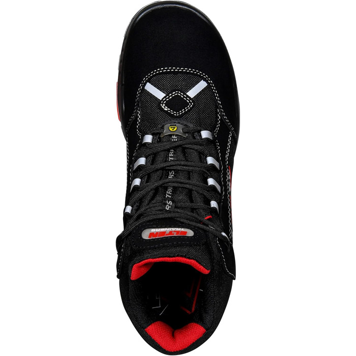 Робочі черевики ELTEN Sander ESD S3S: текстиль, пластикова капа, легкі, спортивні, чорні, 40 EU (для жінок та чоловіків)