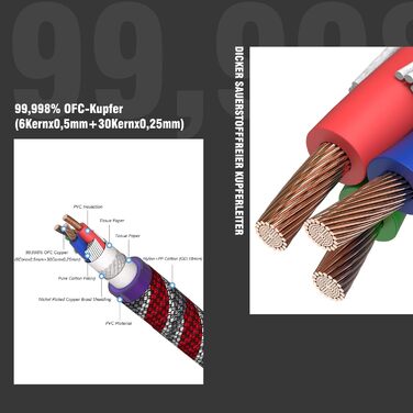 Audiофільний мережевий кабель Monosaudio P046 Hi-End (2м), мідний OFC, EU Schuko — IEC C15 для підсилювача, сабвуфера та DVD