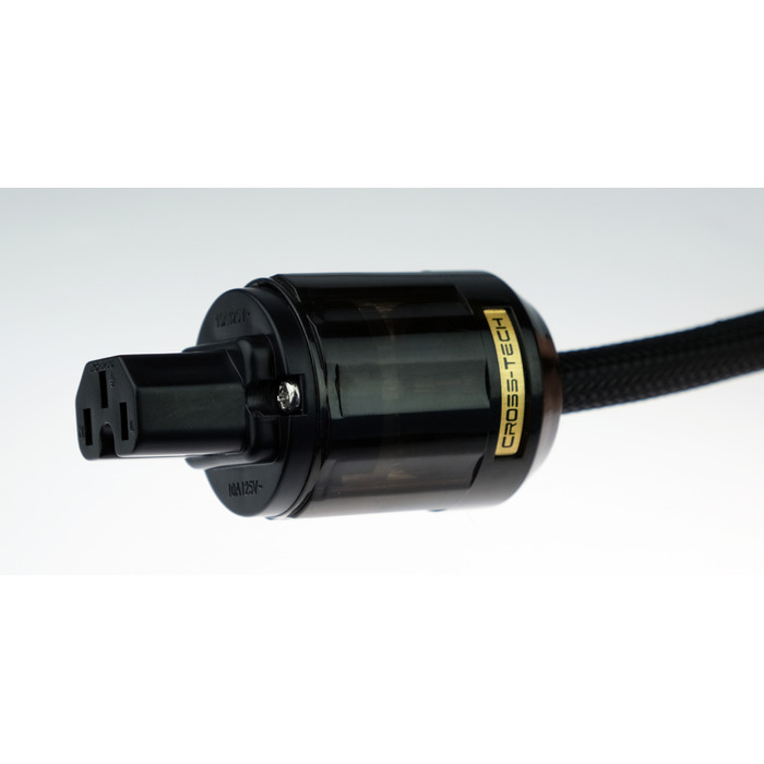 Кабель живлення 230V CROSS-TECH у тканинному обплетенні, 0,75 м