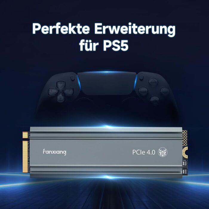 SSD Fanxiang NVMe M.2 2280 1TB PCIe 4.0 з радіатором для геймінгу та відеомонтажу (S660)