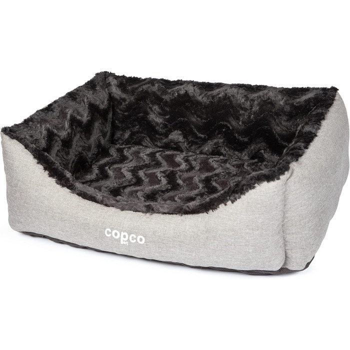 Ортопедичне ліжко для собак CopcoPet Pia, рожеве, 60 x 50 см - м'яке ліжечко з віскоеластичною начинкою, зручне, з антиковзаючою основою, легко миється, для маленьких собак