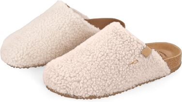 Тапочки жіночі Perletti Winter з штучного хутра, теплі, з антиковзкою підошвою, розмір 40 EU, білі