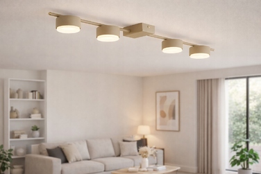 Підвісна лампа Elko-Lighting, колір екру, 4 точки світла GX53, металева