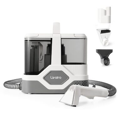 Пристрій для чищення м'яких меблів: мокрий/сухий пилосос, чистка килимів, 600W, 16KPa, бак 2,3L, самоочищення, компактний, для килимів, диванів, сходи