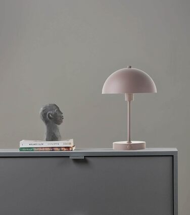 LED настільна лампа Mokebo® 'Leuchtturm' – бездротова, акумуляторна, диммер, USB-C, ретро, металева, тепле світло (Taupe)