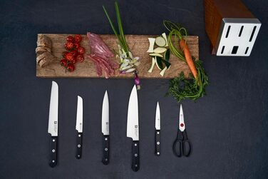 Набір ножів ZWILLING Gourmet самозагострювальний, 7 предметів, нержавіюча сталь, Німеччина, коричневий