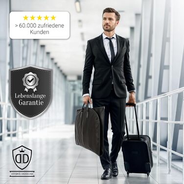 Набір 2 шт. мішки для одягу 120x60 см, мотоотанові - захисні мішки для одягу на блискавці для зберігання - чохли для одягу для XXL костюмів, пальто, курток - мішки для одягу, сумка для костюма, сумка для сорочок 120x60 см (без аксесуарів) 2 шт. - Чорний