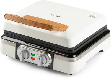 Вафельниця DOMO DO9280W для приготування бельгійських вафель - біла