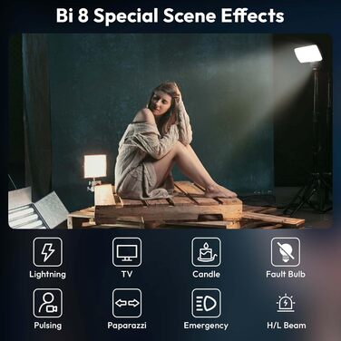 ULANZI P40 Bi-Color LED відеосвітло: портативне, 40W, з акумулятором 5000mAh, CRI96+, 2700K-6500K, для фото- та відеозйомки