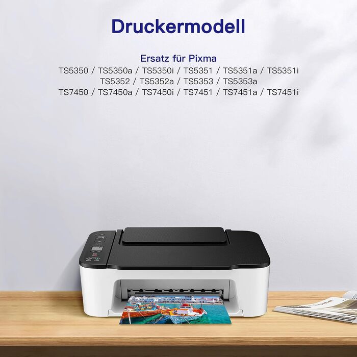 Картриджі для принтера VVQV 560XL та 561XL (чорний та кольоровий) для Canon PIXMA TS5350i, TS7450i, сумісні з Canon 560, 561