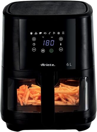 Фритюрниця аерофрі Ariete 4633 4L, 1400 Вт, 9 програм, чорна
