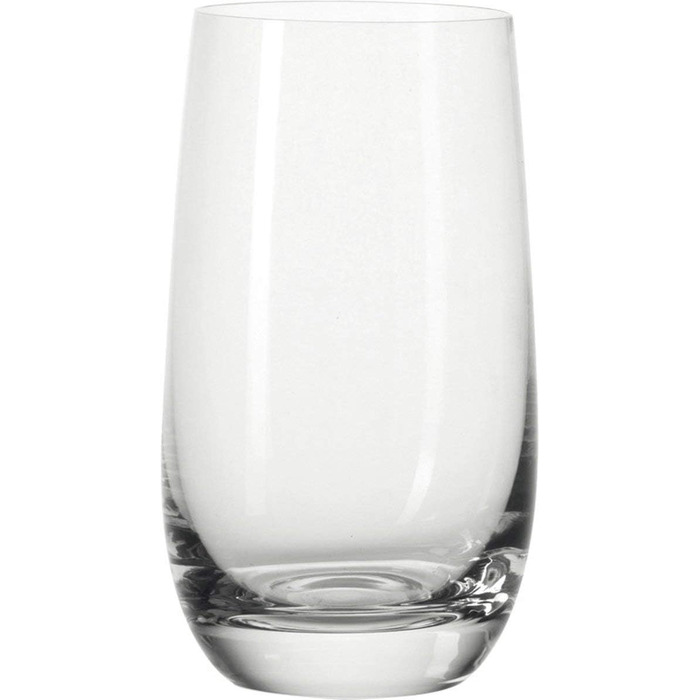 Leonardo Tivoli Drinking Glasses, Set of 6, Dishwasher-Safe Water Glasses, Drinking Cups Made of Glass in a Modern Style, Large, 390 ml, 020965