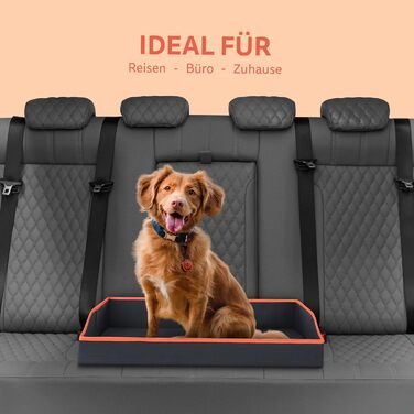 Кішечкове ліжко Betliving для собак та котів, зкладне, оранжеве (60x43 см)