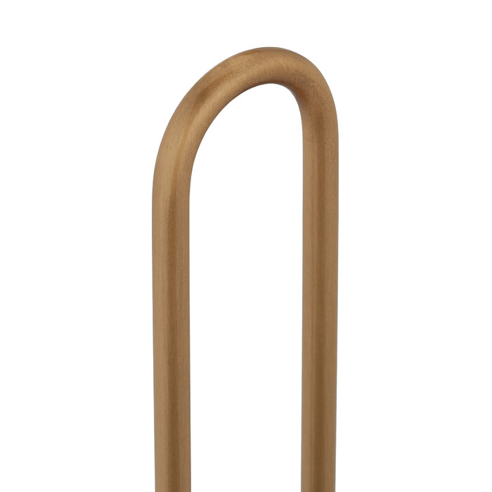 Relaxdays Wooden & Brass Kitchen Roll Holder