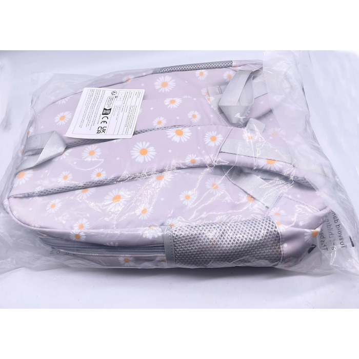 Шкільний рюкзак для дівчаток-підлітків, вінтажний рюкзак-сет, квітковий дизайн, рюкзак для ноутбука, шкільні сумки для жінок, школа, подорожі, з ланч-пакетом та пеналом 3 в 1, сірий