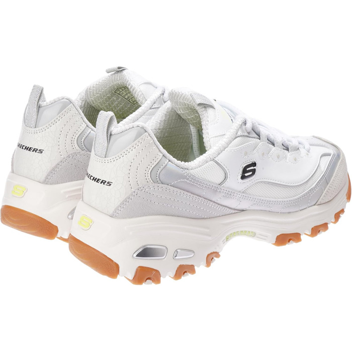 Кросівки Skechers D'Lites Fresh Start для жінок з Memory Foam, чорно-білі, EU 40, білий/сірий