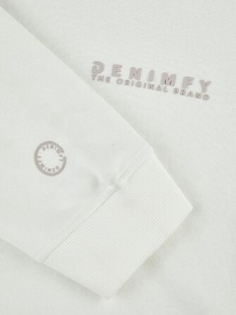 Чоловічий худі оверсайз DENIMFY DFMaxim з принтом, біле-бежеве (Offwhite-ash Beige), розмір 4XL, високоякісна бавовняна суміш