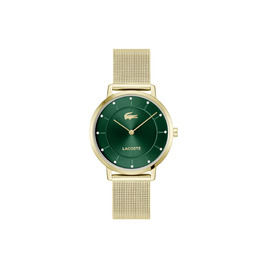 Годинник Lacoste Analog Crocorigin для жінок, золотий/зелений, з браслетом з нержавіючої сталі