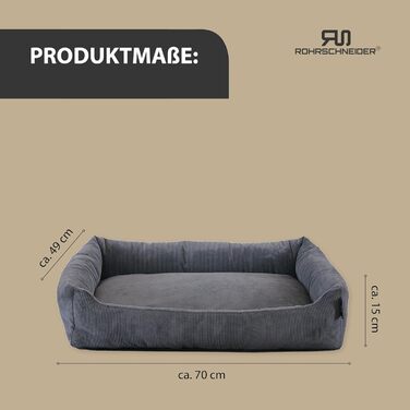 Кігтеточка-ліжко для котів Rohrschneider з ігровим м'ячиком (антрацит, кордур)